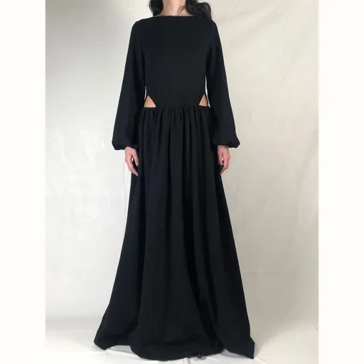 Cut-Out Waist Maxi Dress