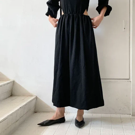 Cut-Out Waist Maxi Dress