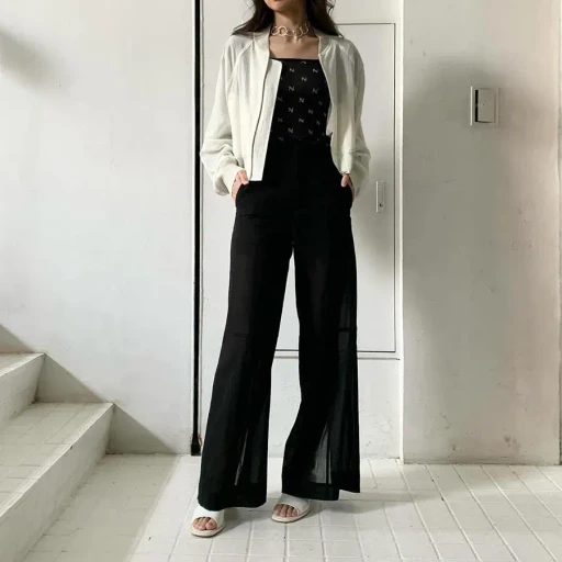 Sheer Wide Trousers