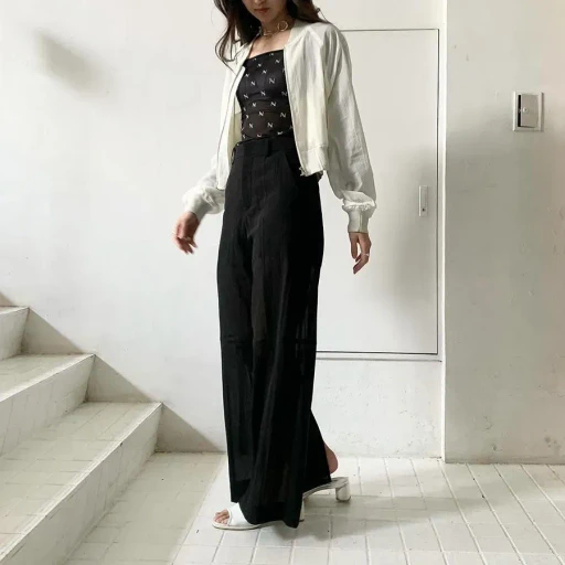 Sheer Wide Trousers