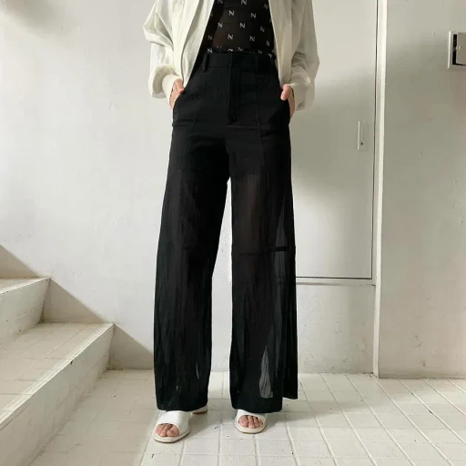 Sheer Wide Trousers