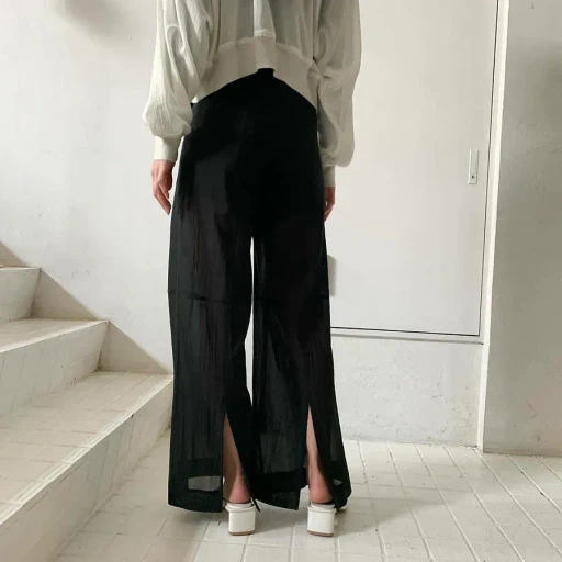Sheer Wide Trousers
