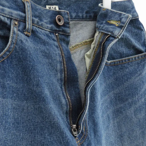 3D Cutting Half Denim Pants