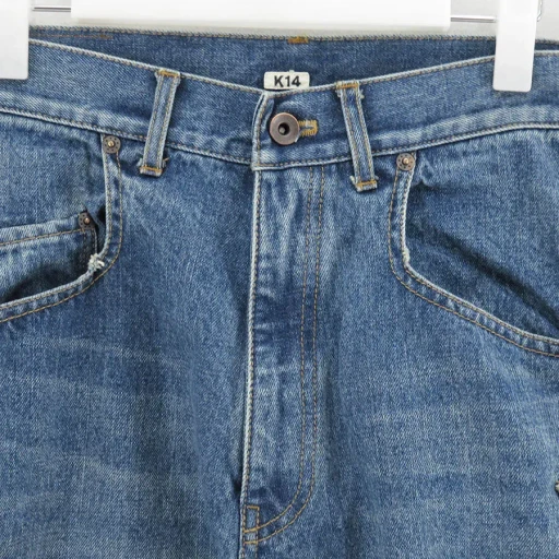 3D Cutting Denim Pants