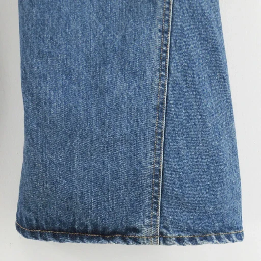 3D Cutting Denim Pants