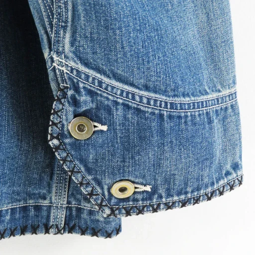 Hand-Embroidered Denim Coverall