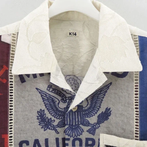 Patchworked Silk Shirt