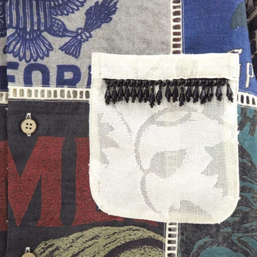 Patchworked Silk Shirt