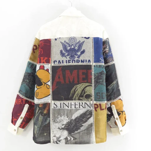 Patchworked Silk Shirt