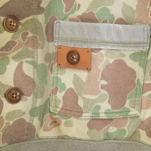 Camo Sweat Cardigan