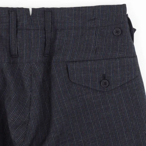 Military Slacks Wool Vintage Stripe