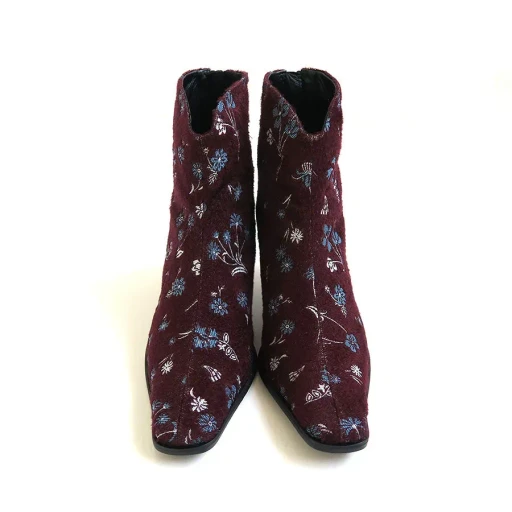 Floral Jacquard Boots