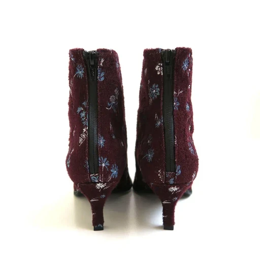 Floral Jacquard Boots