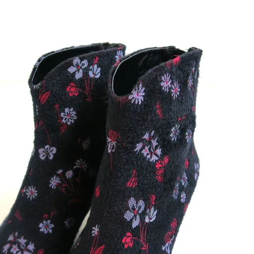 Floral Jacquard Boots