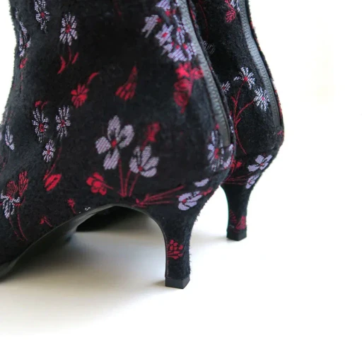 Floral Jacquard Boots