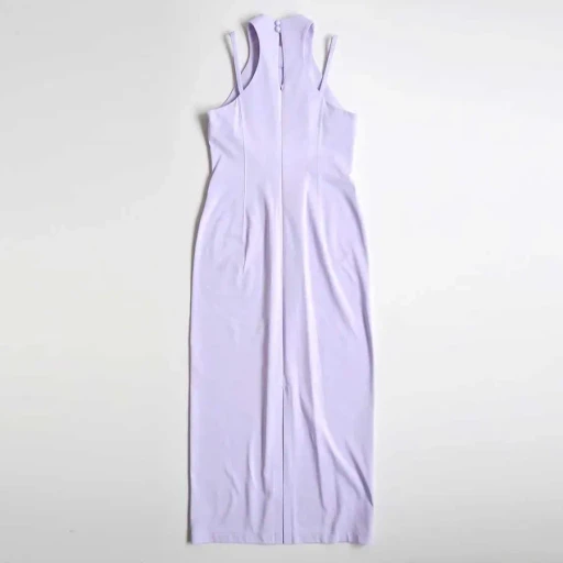 Cotton Jersey Halter Neck Dress