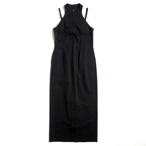 Cotton Jersey Halter Neck Dress