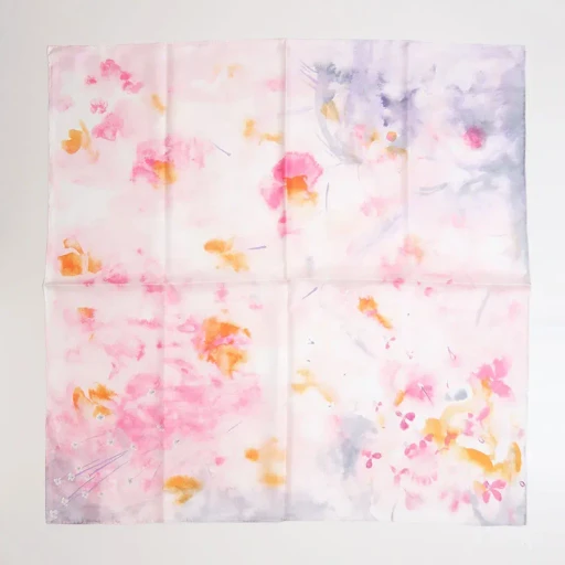 Hand Printed Silk Scarf
