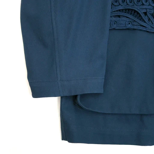 Cording Embroidery Detailed Middle Length Jacket