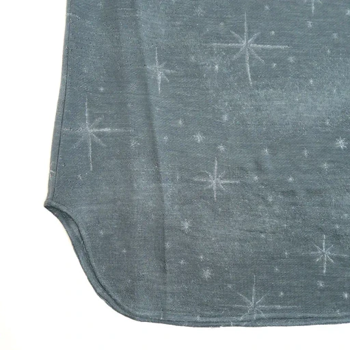Starry Jersey Short Sleeve Sheer Top
