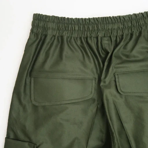 Cotton High Waisted Cargo Trousers
