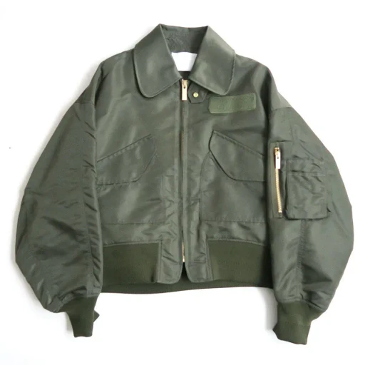 Nylon Twill 3D Embroidery Flight Jacket