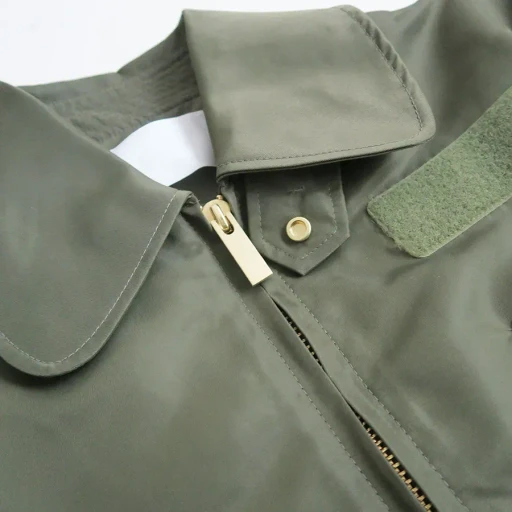 Nylon Twill 3D Embroidery Flight Jacket
