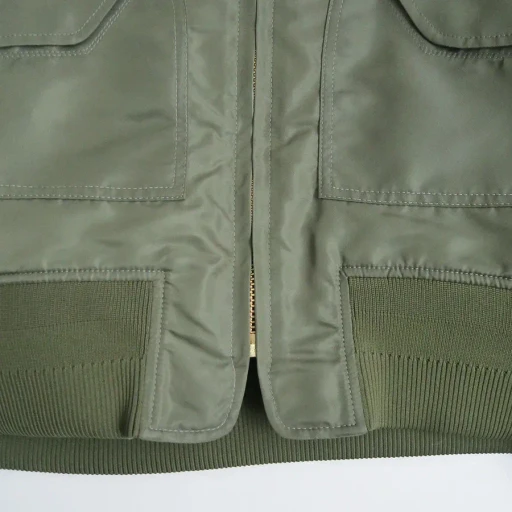 Nylon Twill 3D Embroidery Flight Jacket