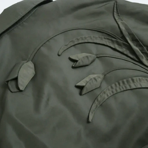 Nylon Twill 3D Embroidery Flight Jacket