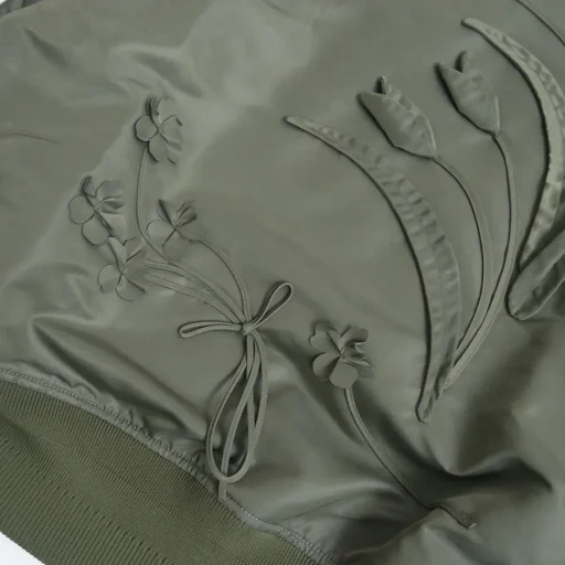 Nylon Twill 3D Embroidery Flight Jacket