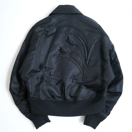 Nylon Twill 3D Embroidery Flight Jacket