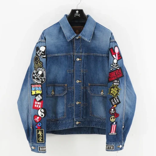 Patched Denim Jacket