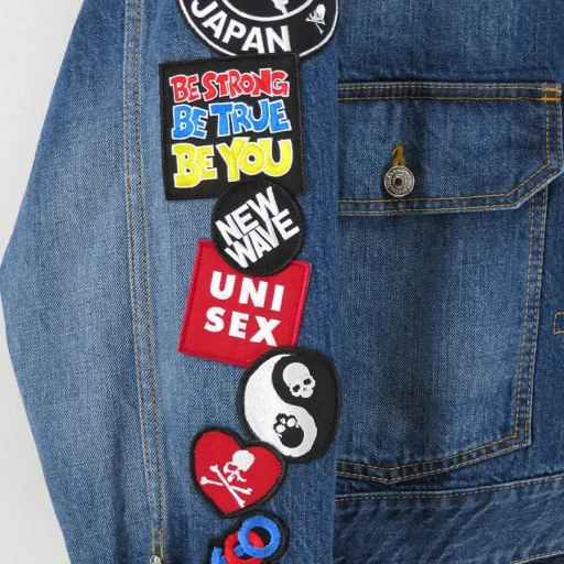 Patched Denim Jacket