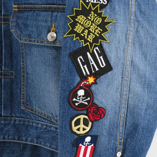 Patched Denim Jacket