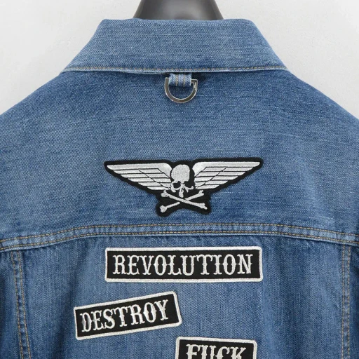 Patched Denim Jacket