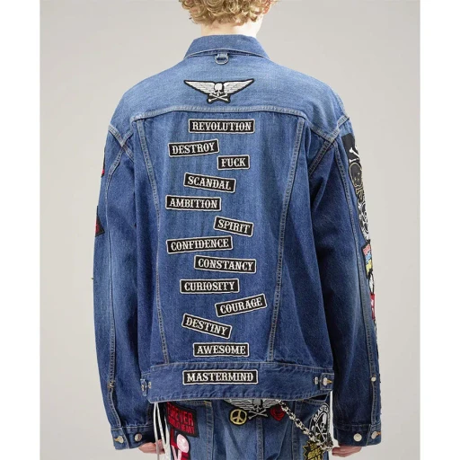 Patched Denim Jacket
