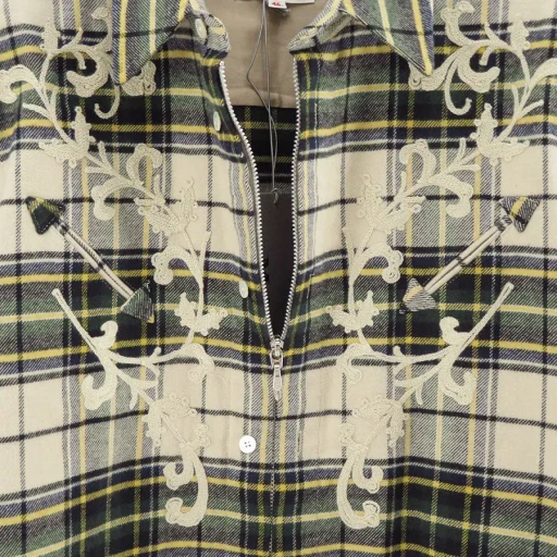 Rodeo Zip-Up Plaid Shirt