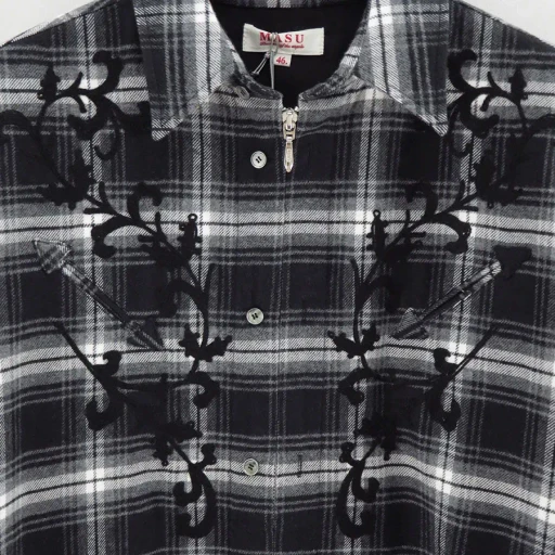 Rodeo Zip-Up Plaid Shirt