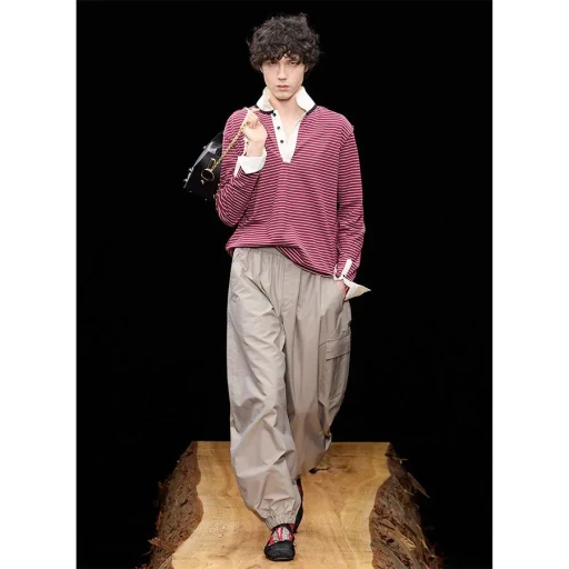 Opposite Stripe Pullover Shirt