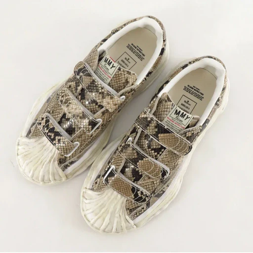 Og Sole Printed Python Leather Low-Top Sneaker Blakey