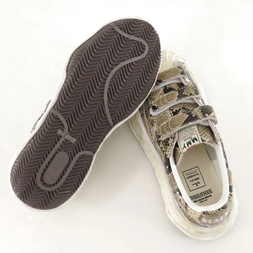 Og Sole Printed Python Leather Low-Top Sneaker Blakey