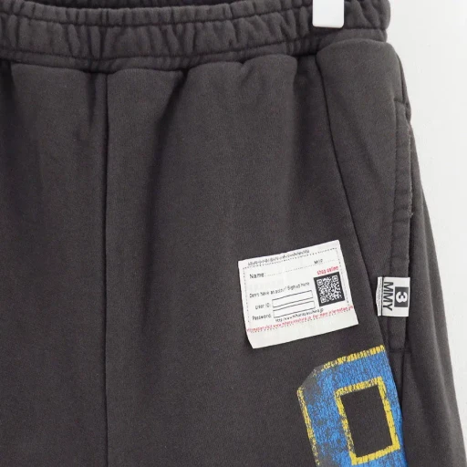 Collage Print Resized Pants