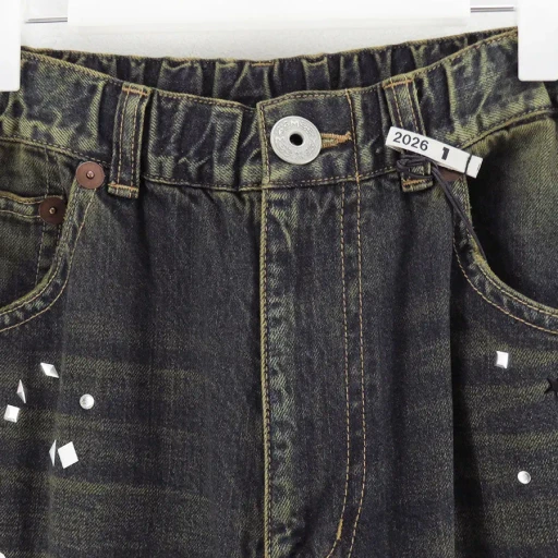 Denim Jeans W Sticker