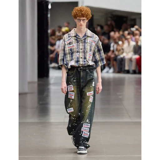 Denim Jeans W Sticker