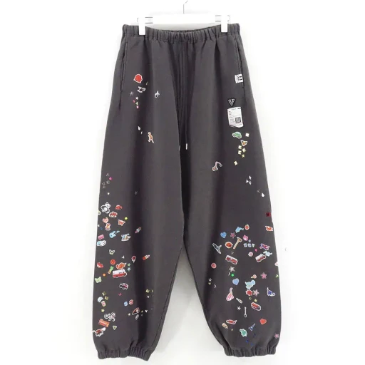 Kids Sticker Printed Sweat Pants