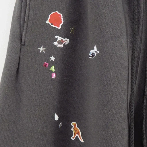 Kids Sticker Printed Sweat Pants