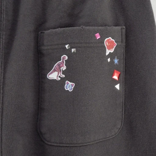 Kids Sticker Printed Sweat Pants