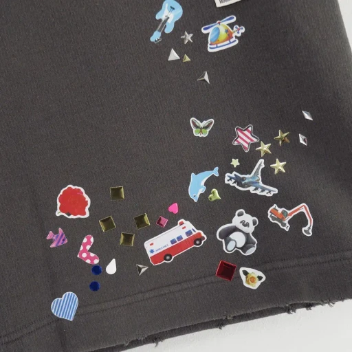 Kids Sticker Printed Shorts