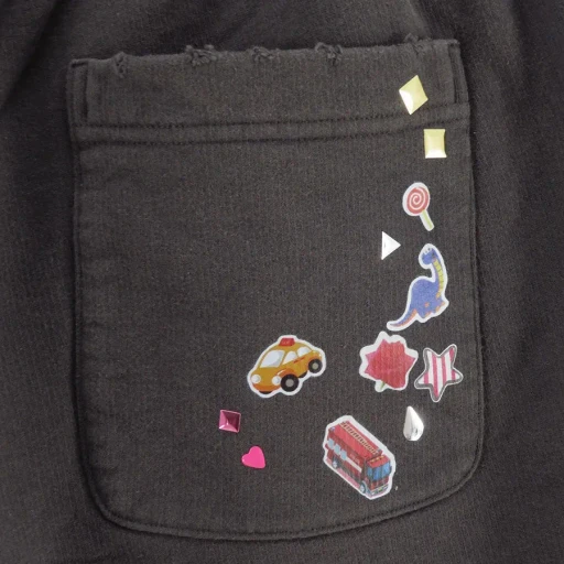 Kids Sticker Printed Shorts
