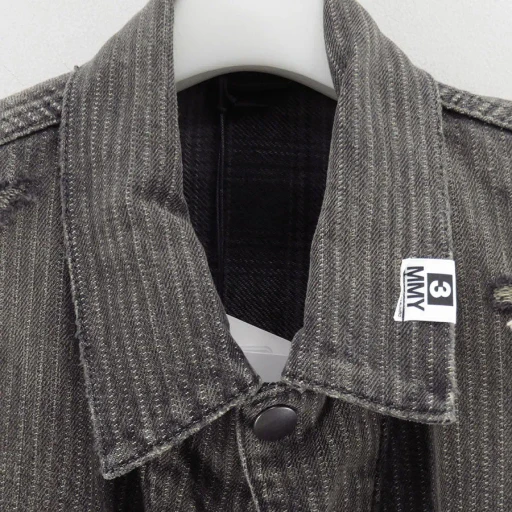 Check Shirt Layered Denim Jacket